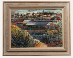 Karl Erik Olof (Olle) Hagdahl (1910-1990) - 1946 Oil, View of the Station