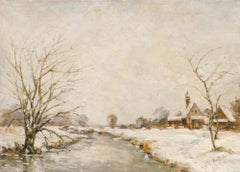 Karl Müller - 20th Century Oil, Village In The Snow