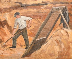 Karl Sodemann (b.1888) - 1926 Oil, The Quarryman