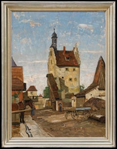 Karl Stretz (1900-1965) - Framed Mid 20th Century Oil, Franconian Village