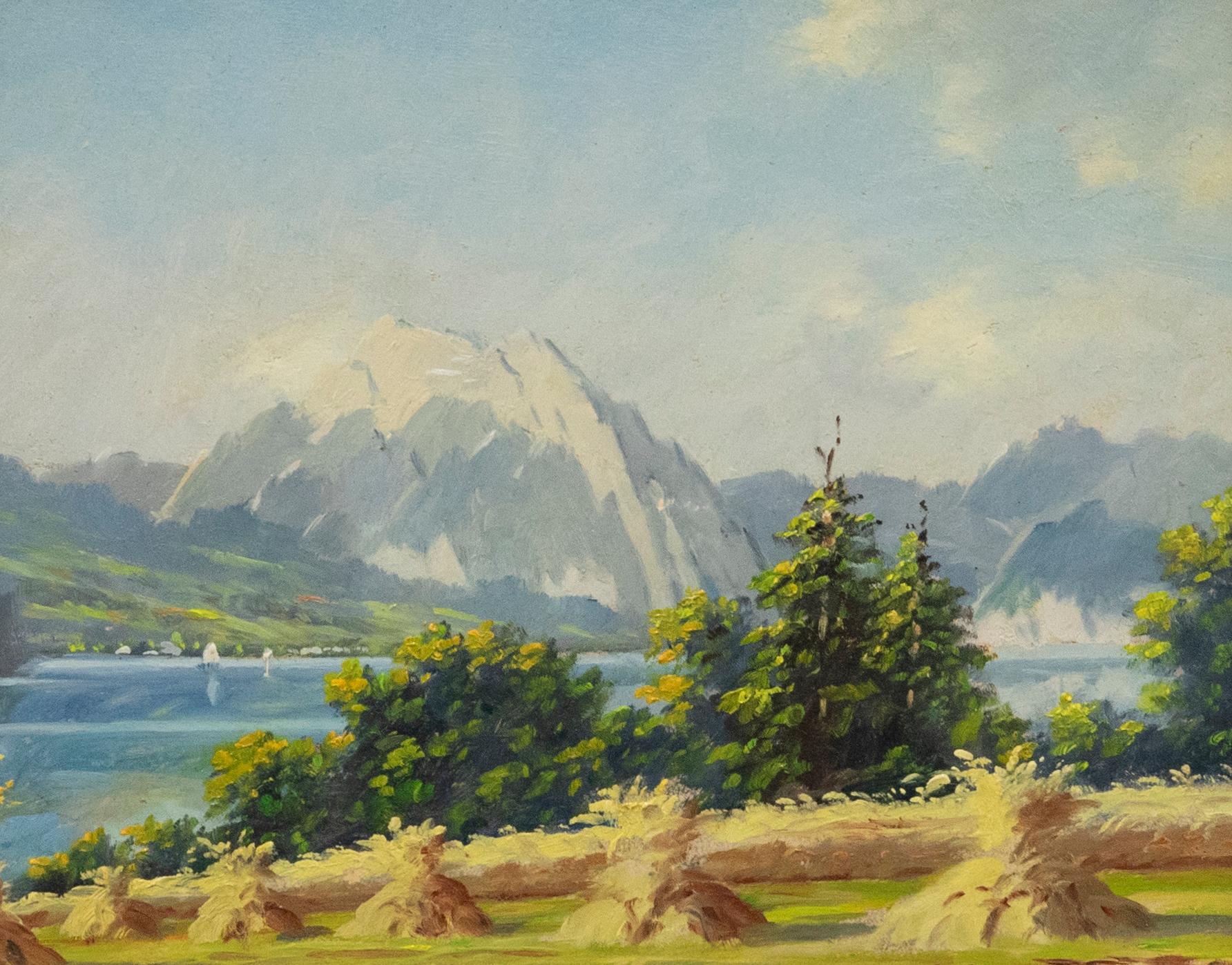 Karl Vukovic (1897-1973) - Framed Mid 20th Century Oil, Traunsee - Painting by Unknown
