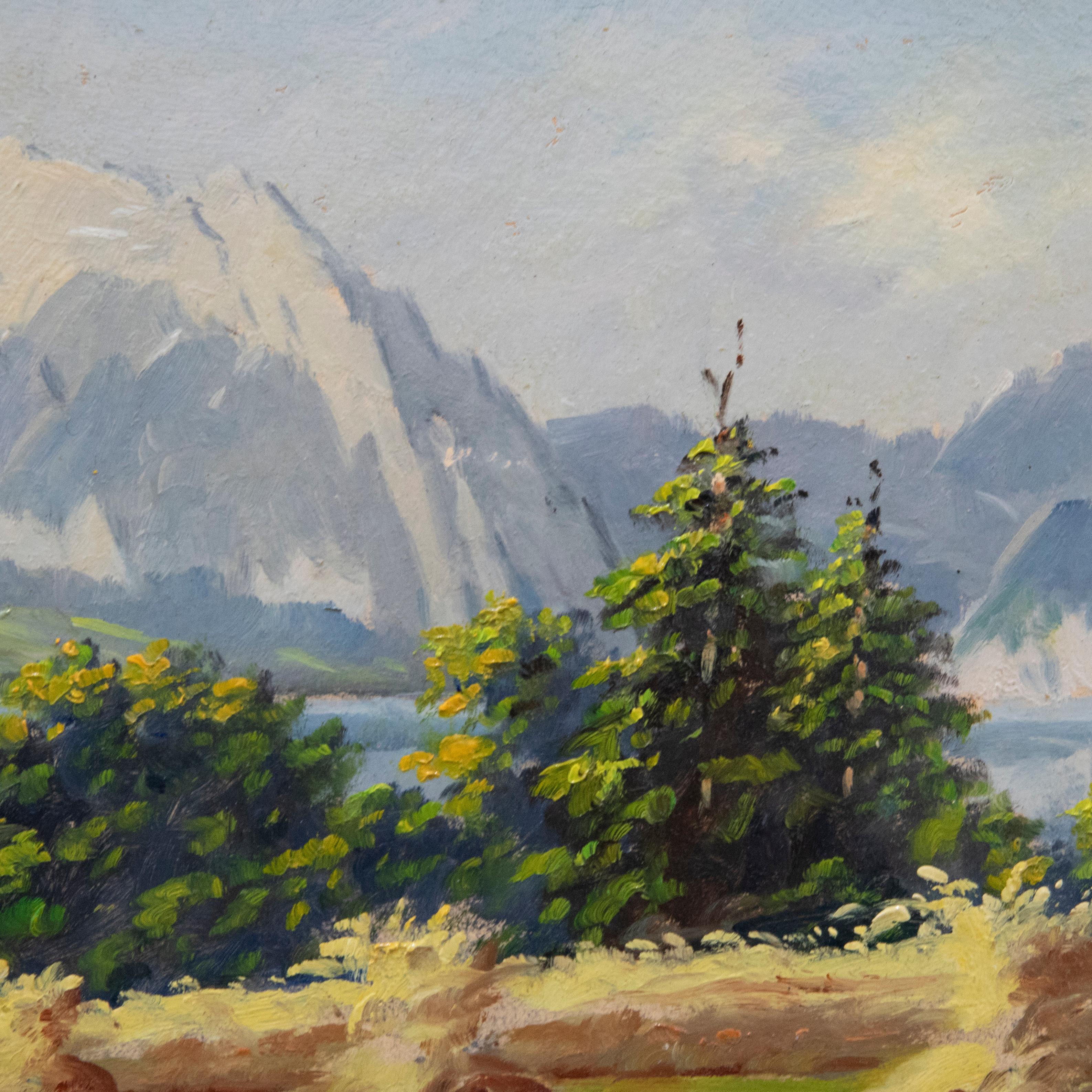 Karl Vukovic (1897-1973) - Framed Mid 20th Century Oil, Traunsee For Sale 1