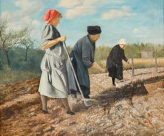 Karl Wilhelm Jacob (1887-1978) - 1944 Oil, The Harvest