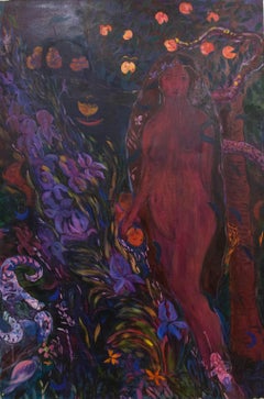 Kathleen Mullaniff - Contemporary Oil, Eve In The Garden