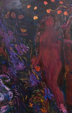 Kathleen Mullaniff - Contemporary Oil, Eve In The Garden
