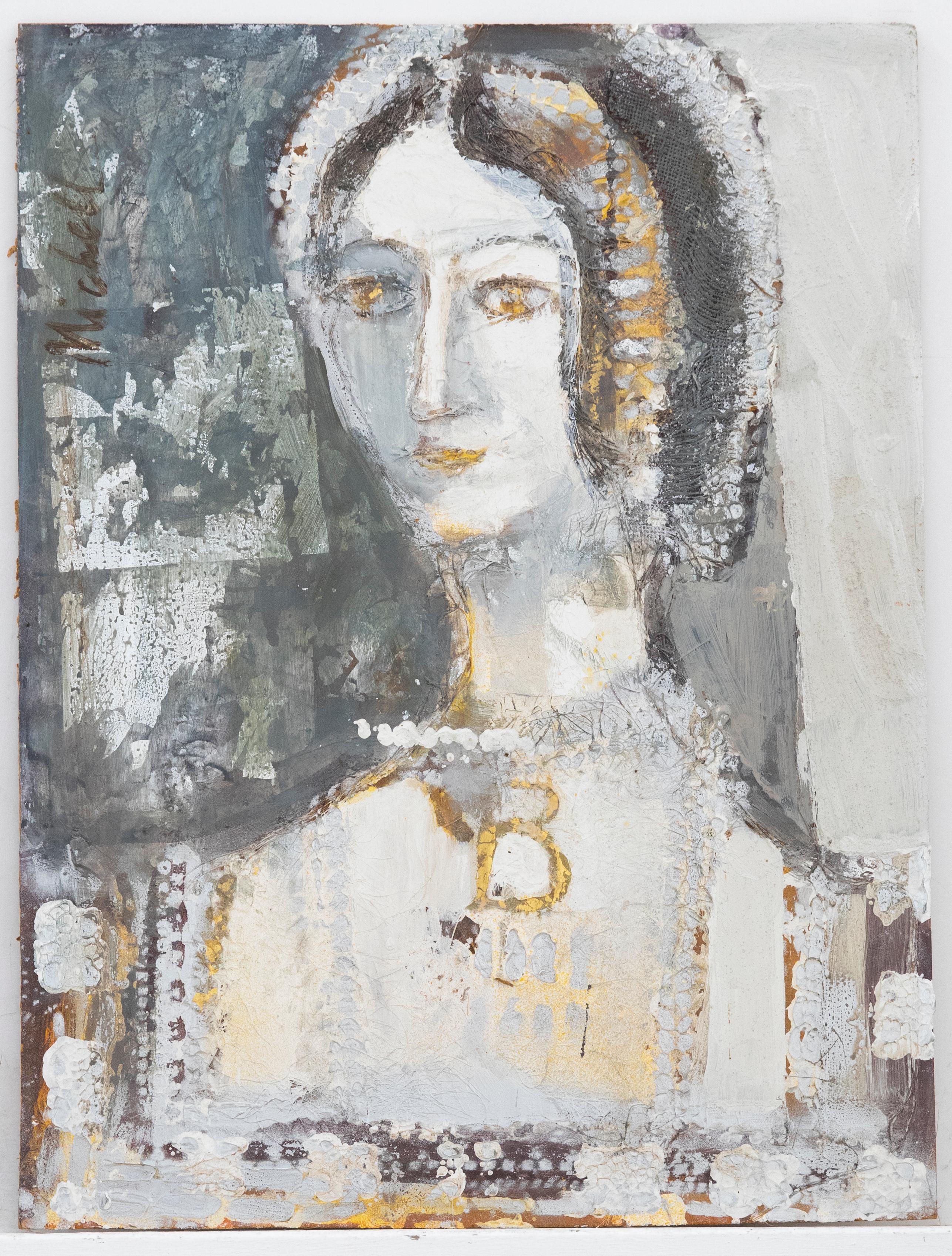 Keith Michell (1926-2015) - 20th Century Oil, Anne Boleyn - Painting by Unknown
