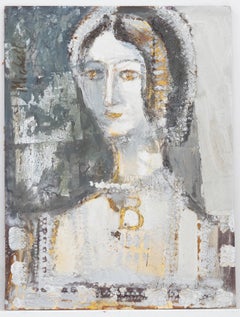 Keith Michell (1926-2015) - 20th Century Oil, Anne Boleyn
