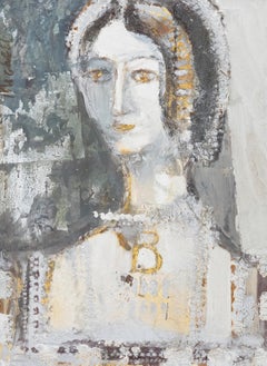 Keith Michell (1926-2015) - 20th Century Oil, Anne Boleyn