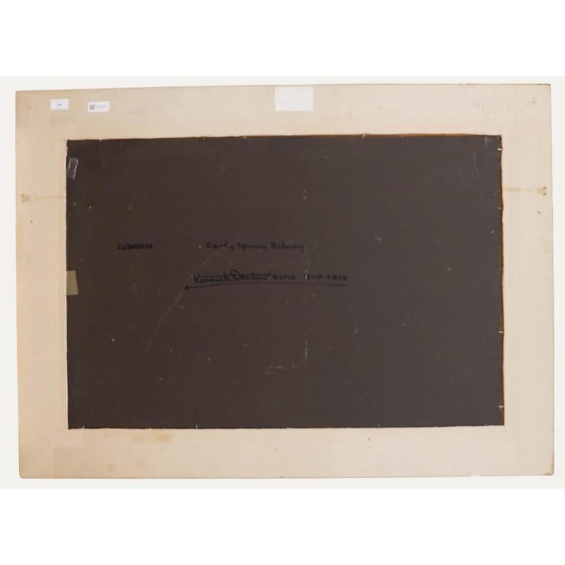 Kenneth Raymond Denton (1932-2024) - Gerahmtes Öl, Vorfrühling, Bibury (Braun), Landscape Painting, von Unknown