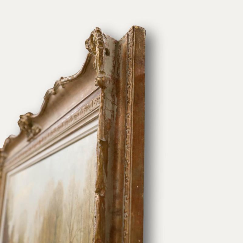 Kenneth Raymond Denton (1932-2024) - Gerahmtes Öl, Vorfrühling, Bibury im Angebot 1