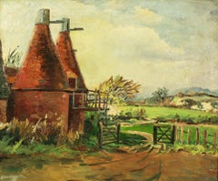 Kentish Scene with Oast Houses