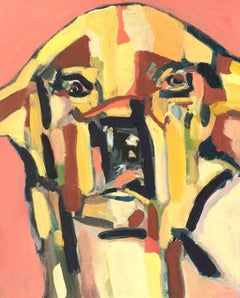 Kerstin McGregor (1962-2012) - Contemporary Oil, Golden Labrador
