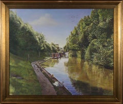 Kevin Alun Parrish GRA (b.1953) - 2002 Acrylic, A Quiet Canal