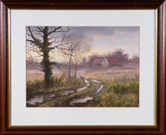 Kevin Hugh Curtis (1958-2009) - Signed & Framed 1996 Acrylic, Dusk