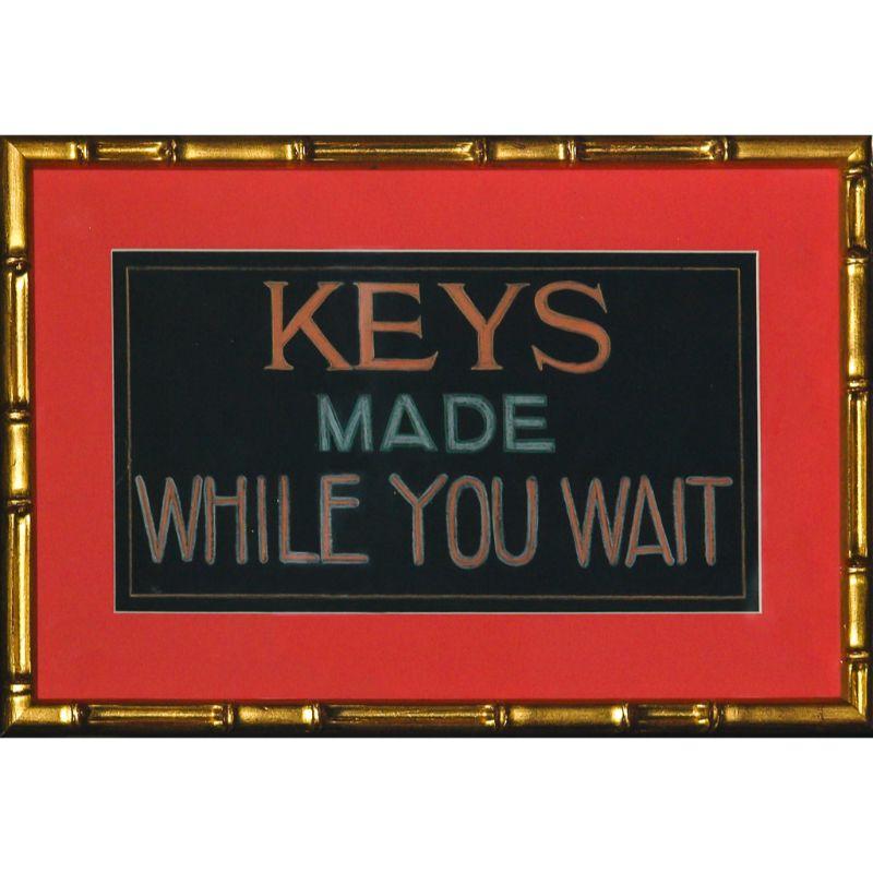 "Keys Made While You Wait" - Painting by Unknown