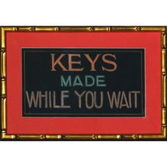 Vintage "Keys Made While You Wait"