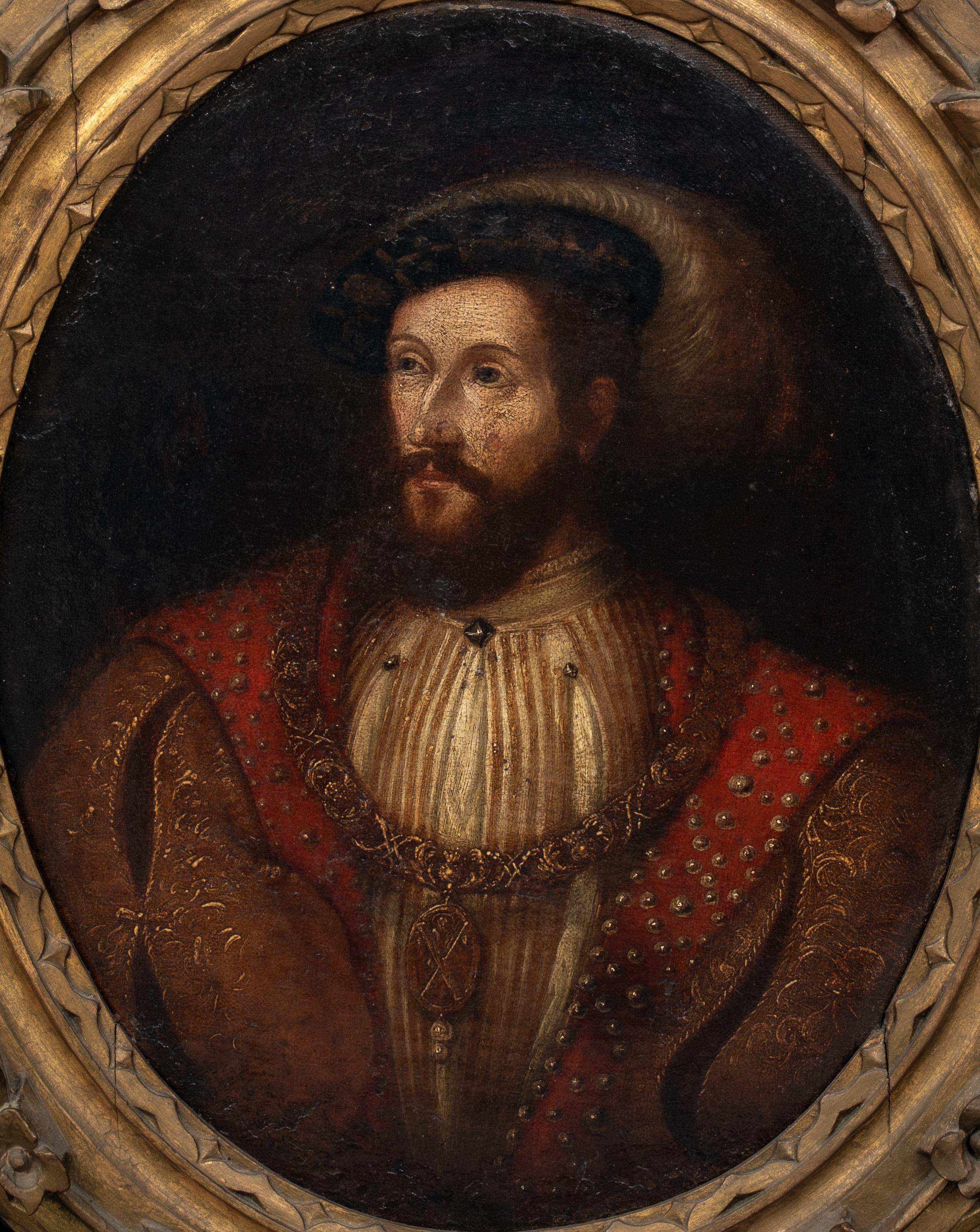 Re Francesco I (1494-1547) di Francia, XVII secolo  Scuola francese - Painting di Unknown