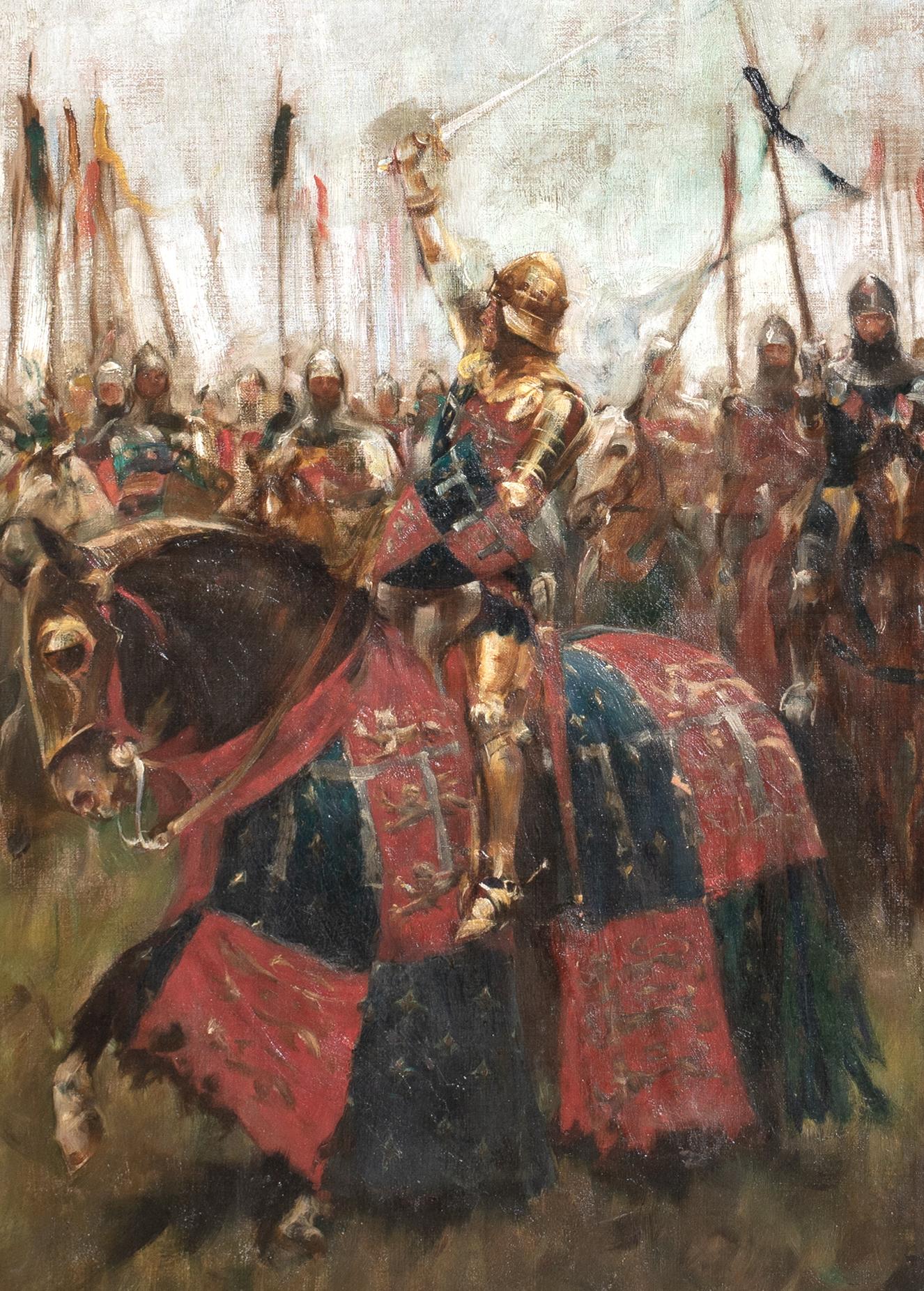 Re Enrico V d'Inghilterra, la battaglia di Agincourt 1415, XIX secolo in vendita 1