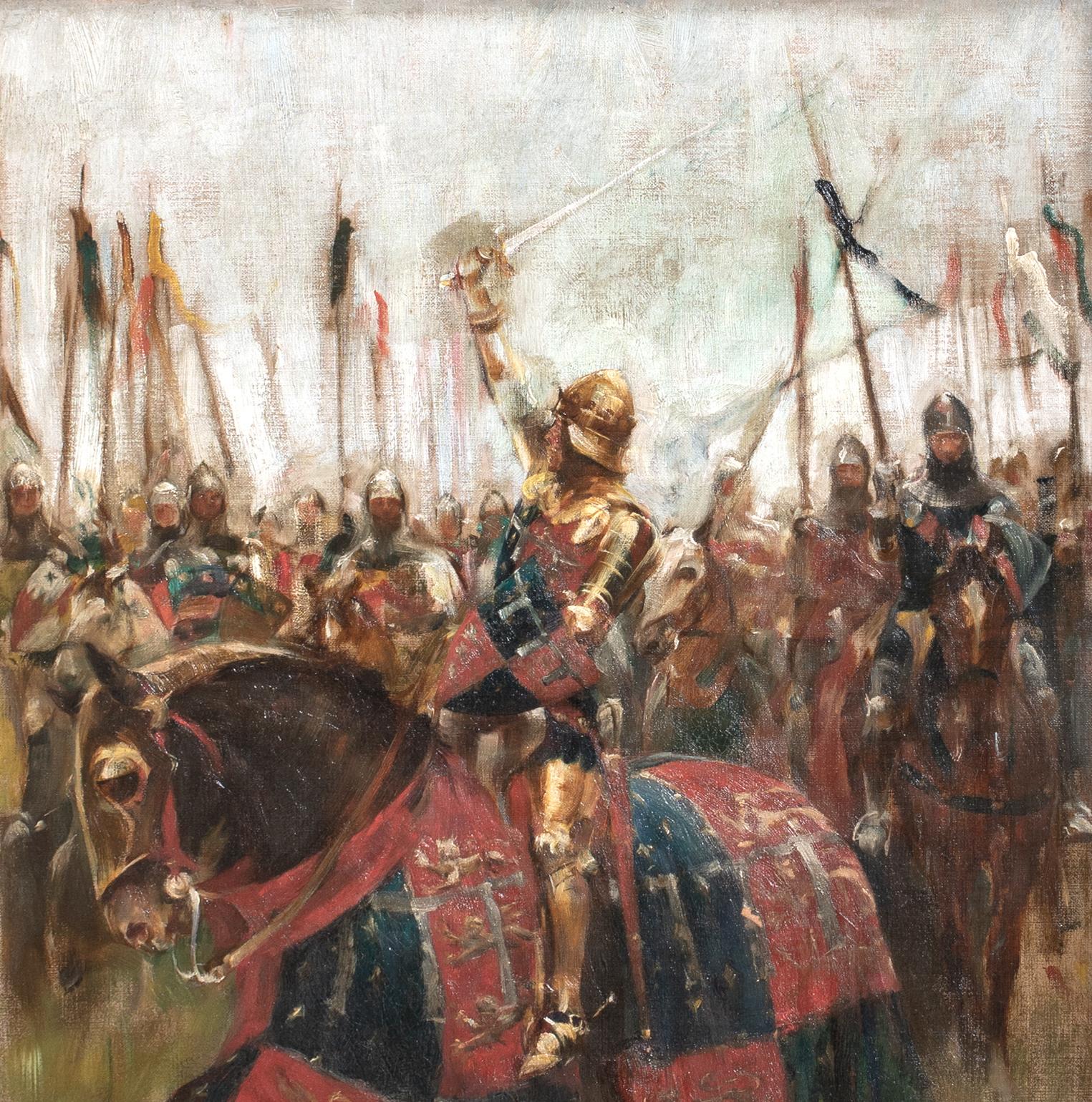 Re Enrico V d'Inghilterra, la battaglia di Agincourt 1415, XIX secolo in vendita 3