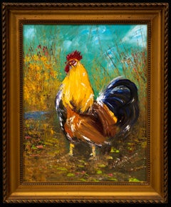 "King of the Barn"-Farmyard Rooster 19th century France
