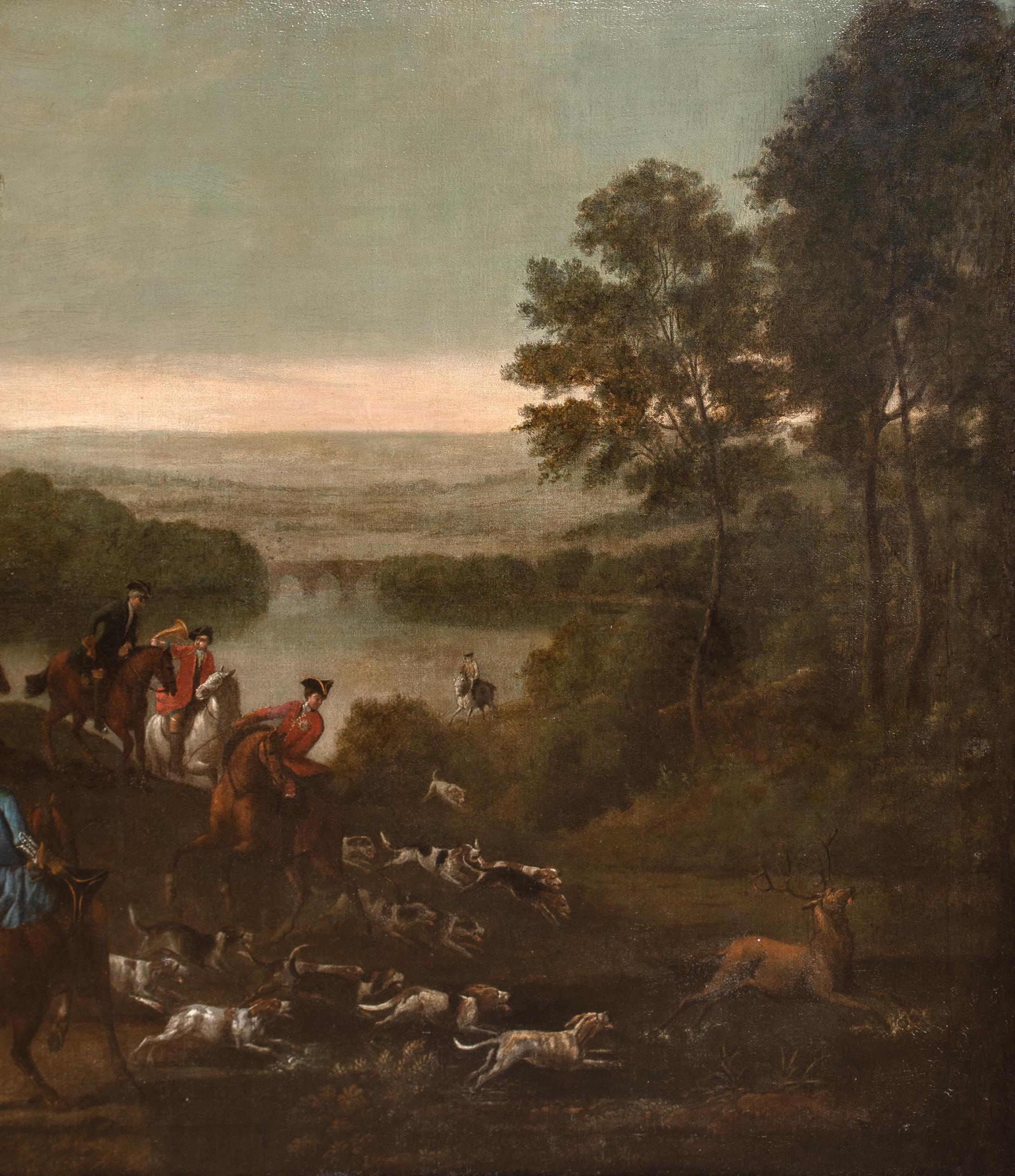 King William III. Hirschjagd auf Hirsch, 18. Jahrhundert  John WOOTTON (1682-1765) im Angebot 2