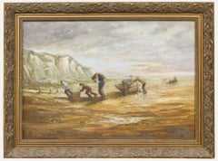 K.K. - Gerahmtes Öl des 20. Jahrhunderts, Die Boote an Land bringen