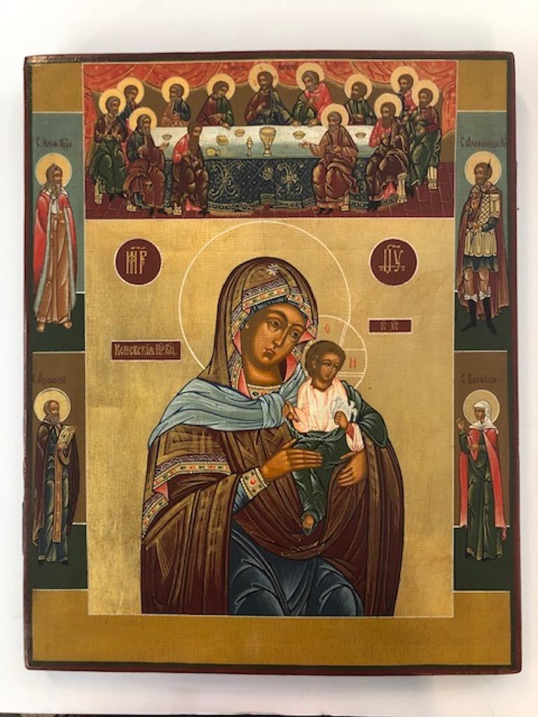Konevskaya Icon of Mother of God - Painting by Unknown