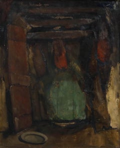 Koos Stikvoort (1891-1975) - Framed Mid 20th Century Oil, The Mining Shaft