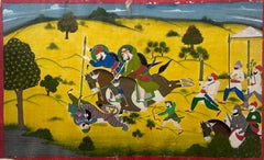 Gran pintura en miniatura india del siglo XIX de la Escuela Kota Colección privada del Reino Unido