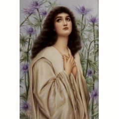 KPM Porcelain Allegorical Plaque Of Admiration Plakette aus dem späten 19.