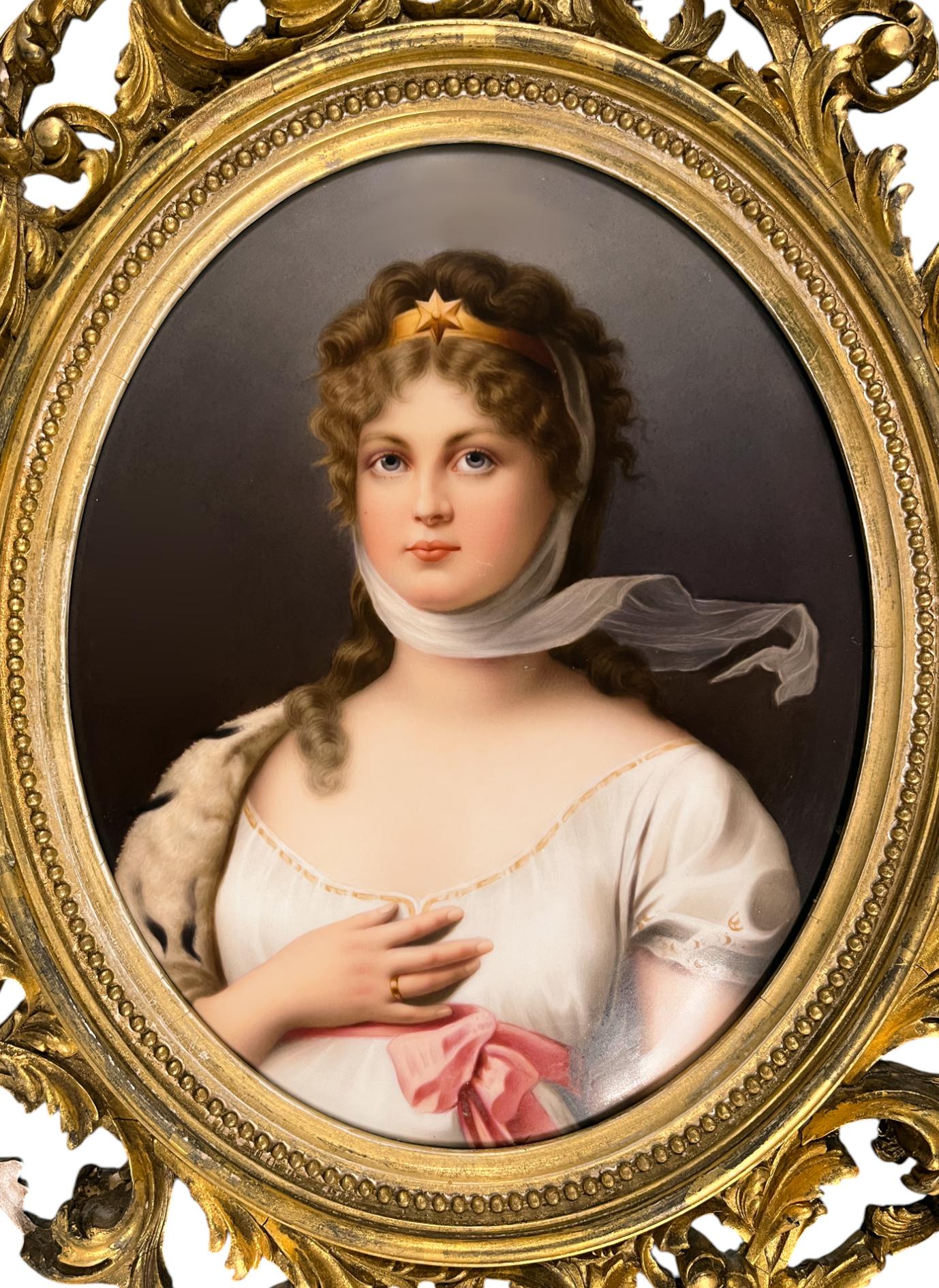 KPM Porcelain Plaque von Königin Louisa – Painting von Unknown