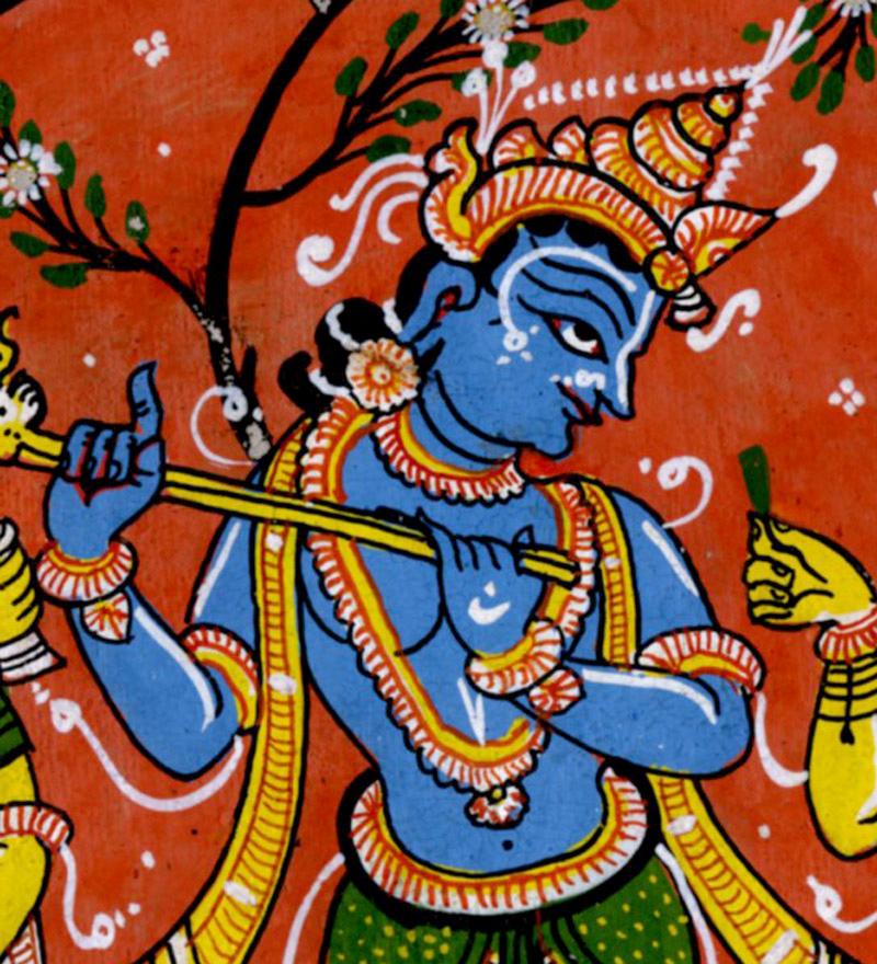 Krishna und das Gopis (Rajput), Painting, von Unknown
