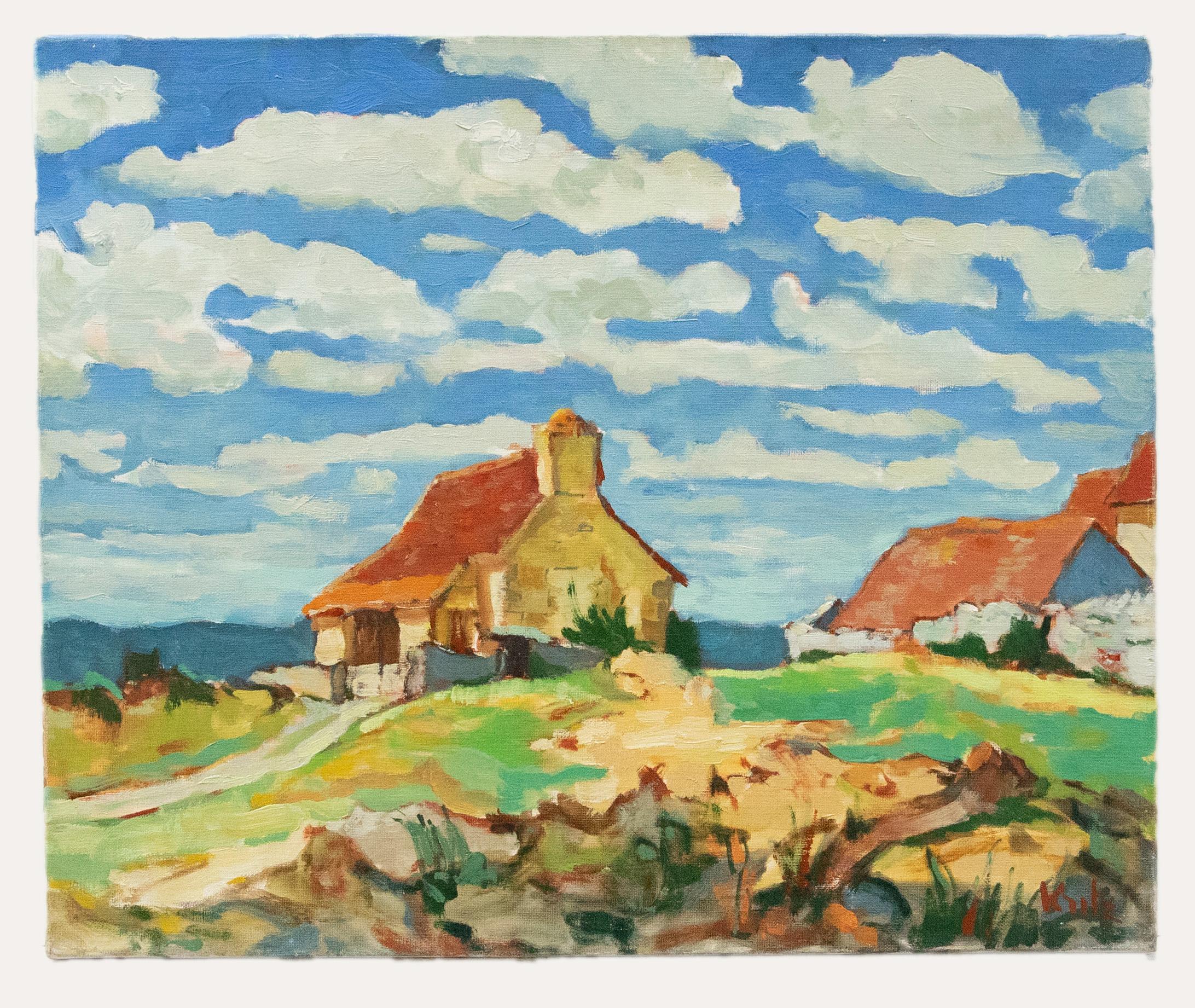 Kritz - 20th Century Oil, A Cloudy Day - Painting by Unknown