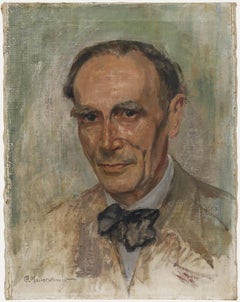 Kurt Messerschmidt - Olio dei primi anni del XX secolo, papillon pronto