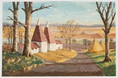 L. Lewis - 1970 Oil, Oast Houses