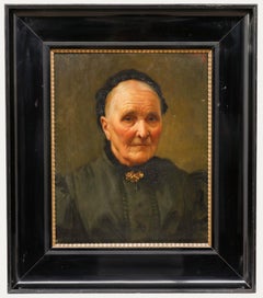 L. Roth  - 1899 Huile, Portrait d'une veuve