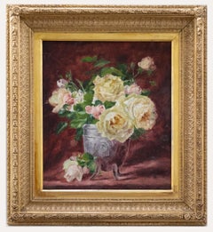L. Spinke - Framed Early 20th Century Oil, Still Life of Roses