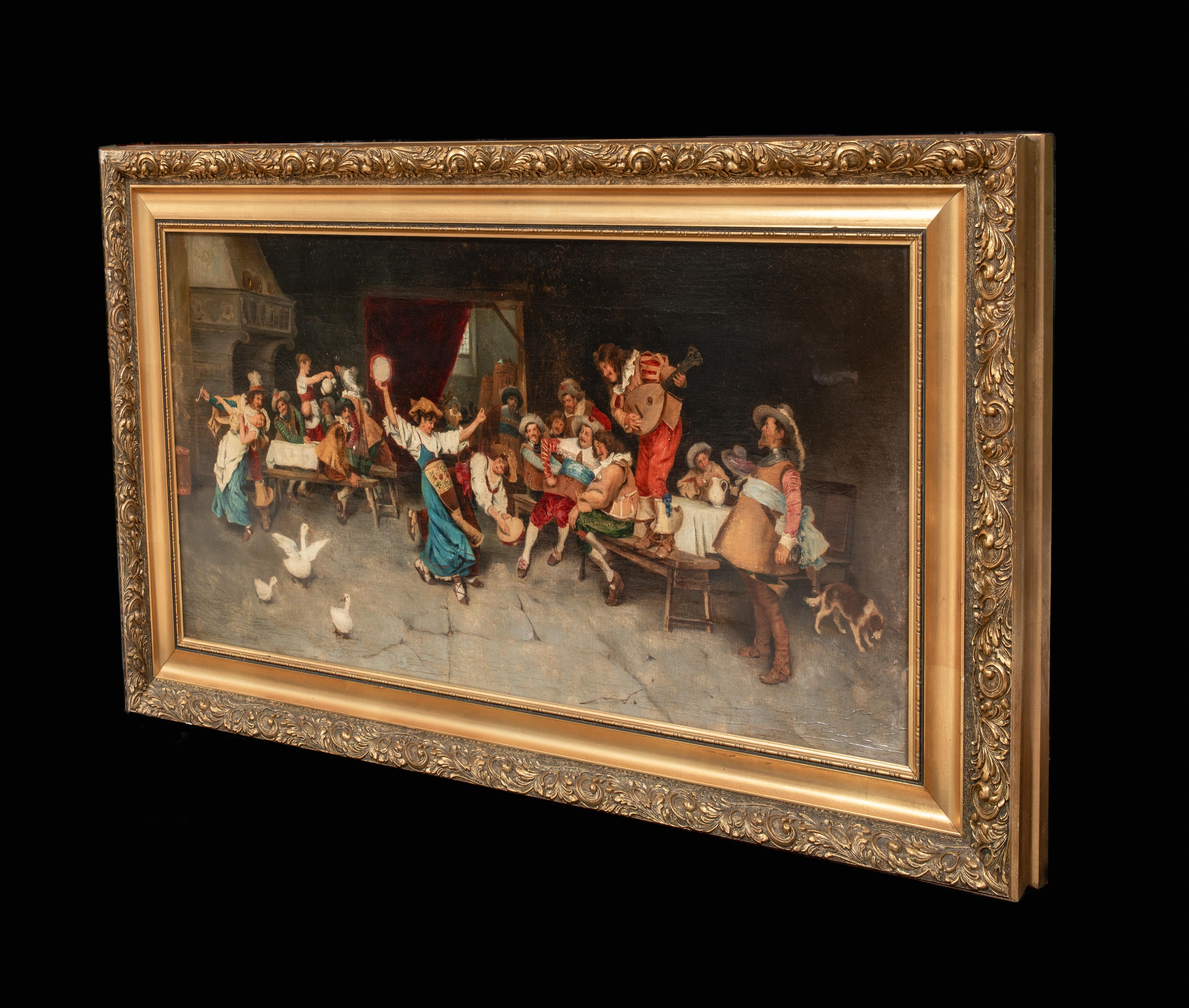 La Festa Da Ballo, 19th Century   by Francesco VINEA (1845-1902)  - Painting by Unknown