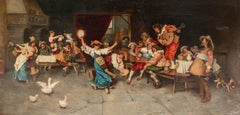 La Festa Da Ballo, 19. Jahrhundert   von Francesco VINEA (1845-1902) 