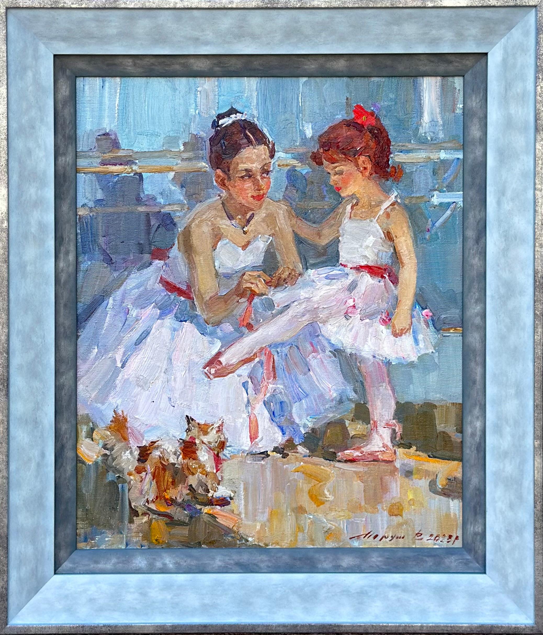 la lezione di balletto - La lezione di balletto - Painting di Vladimir Trush