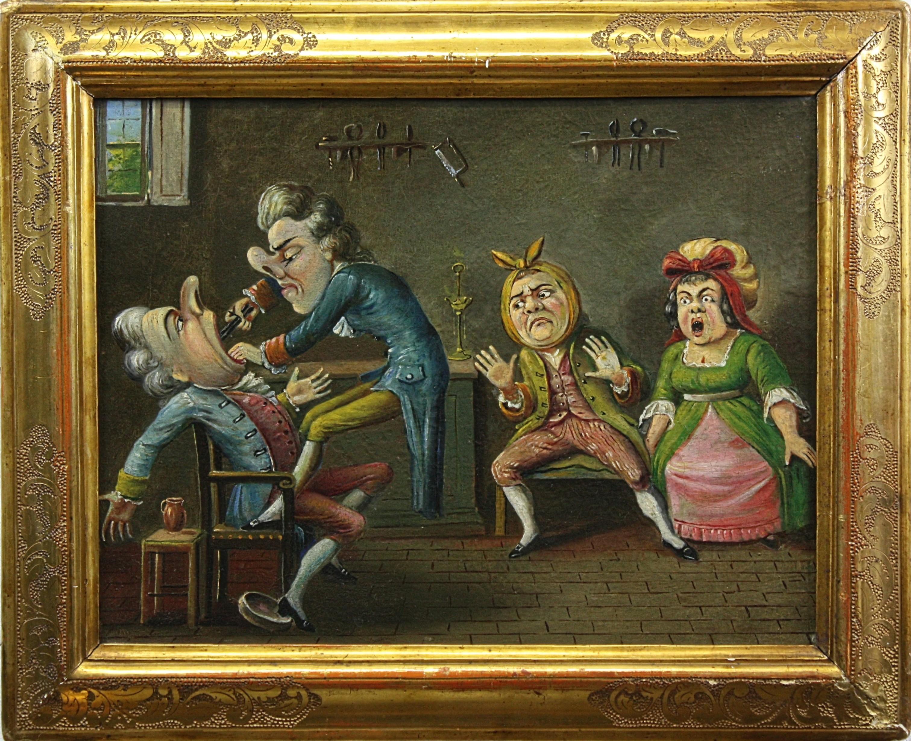 Gemälde-Paar THE FEAR  & DIE ENTSCHEIDUNG (Englische Schule), Painting, von Unknown