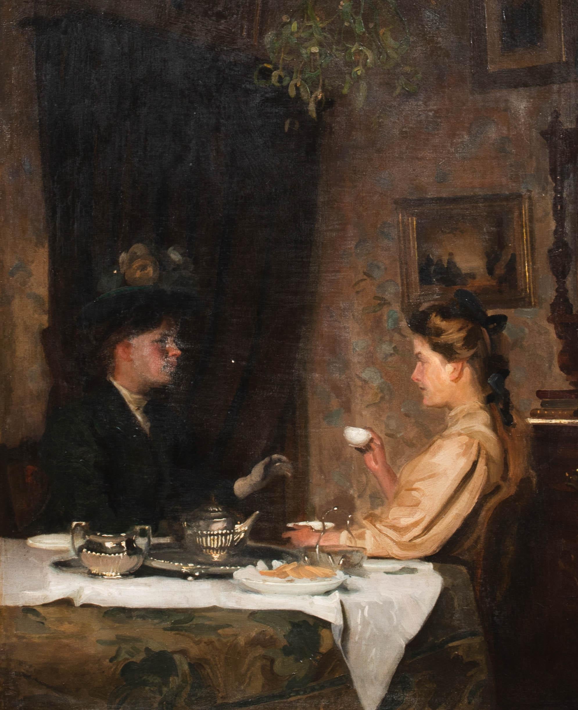Ladies At Tea, circa 1910  by WILLIAM CHARLES PENN (BRITISH 1877-1968) For Sale 1