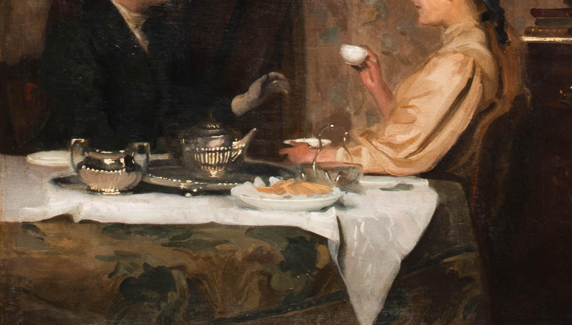 Ladies At Tea, circa 1910  by WILLIAM CHARLES PENN (BRITISH 1877-1968) For Sale 2