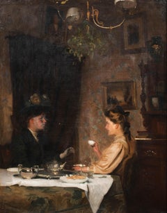 Ladies At Tea, circa 1910  by WILLIAM CHARLES PENN (BRITISH 1877-1968)