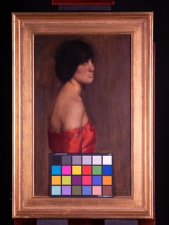 Lady in Red, Woman in a Red Dress, European School