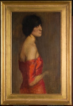 Lady in Red, Woman in a Red Dress, European School
