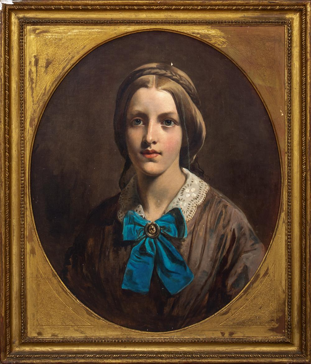 Unknown Portrait Painting - Lady Sarah Isabella Spencer (1838-1919), 19th Century  