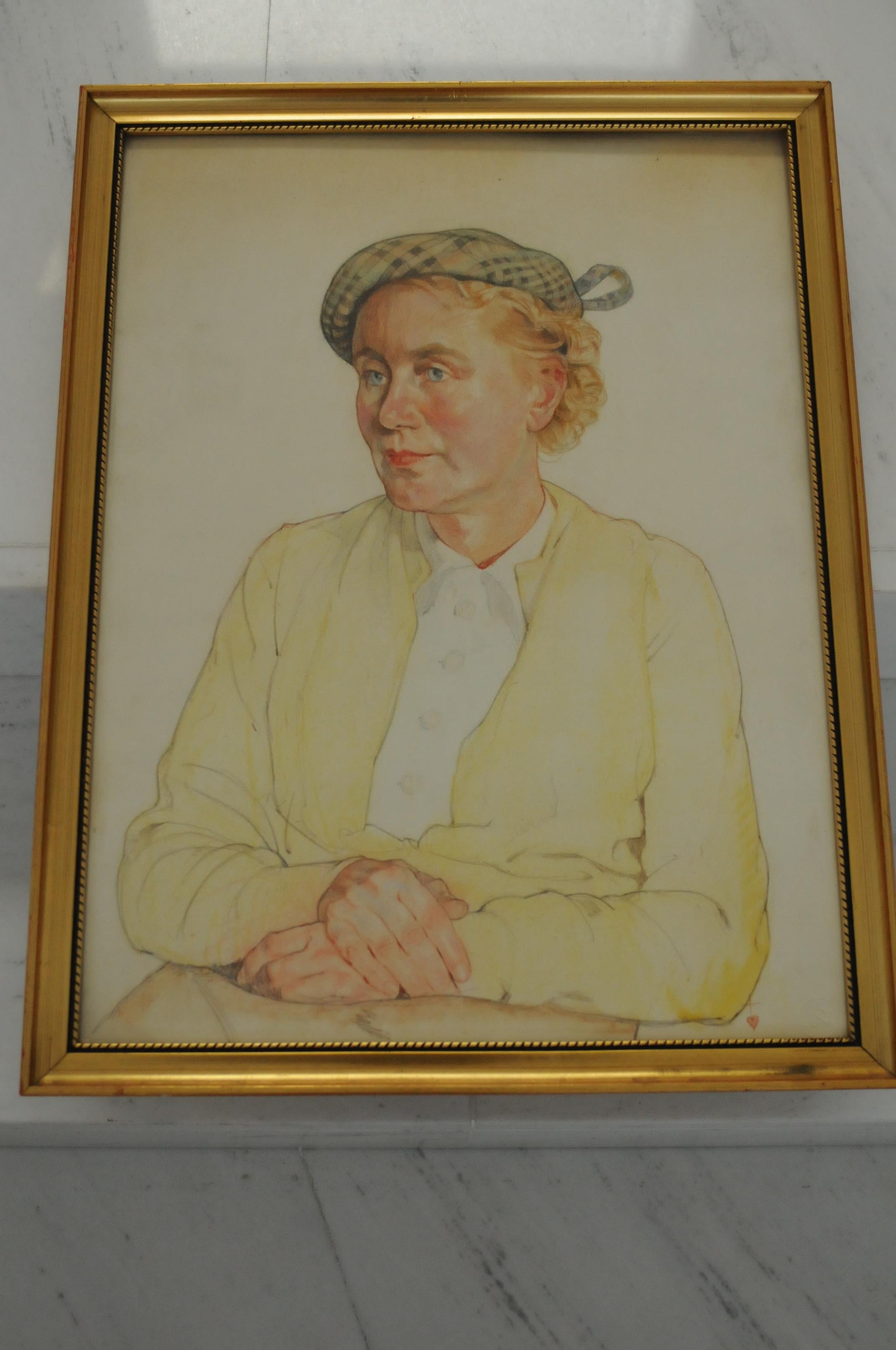 Lady with hat (Dame mit Hut) For Sale 1
