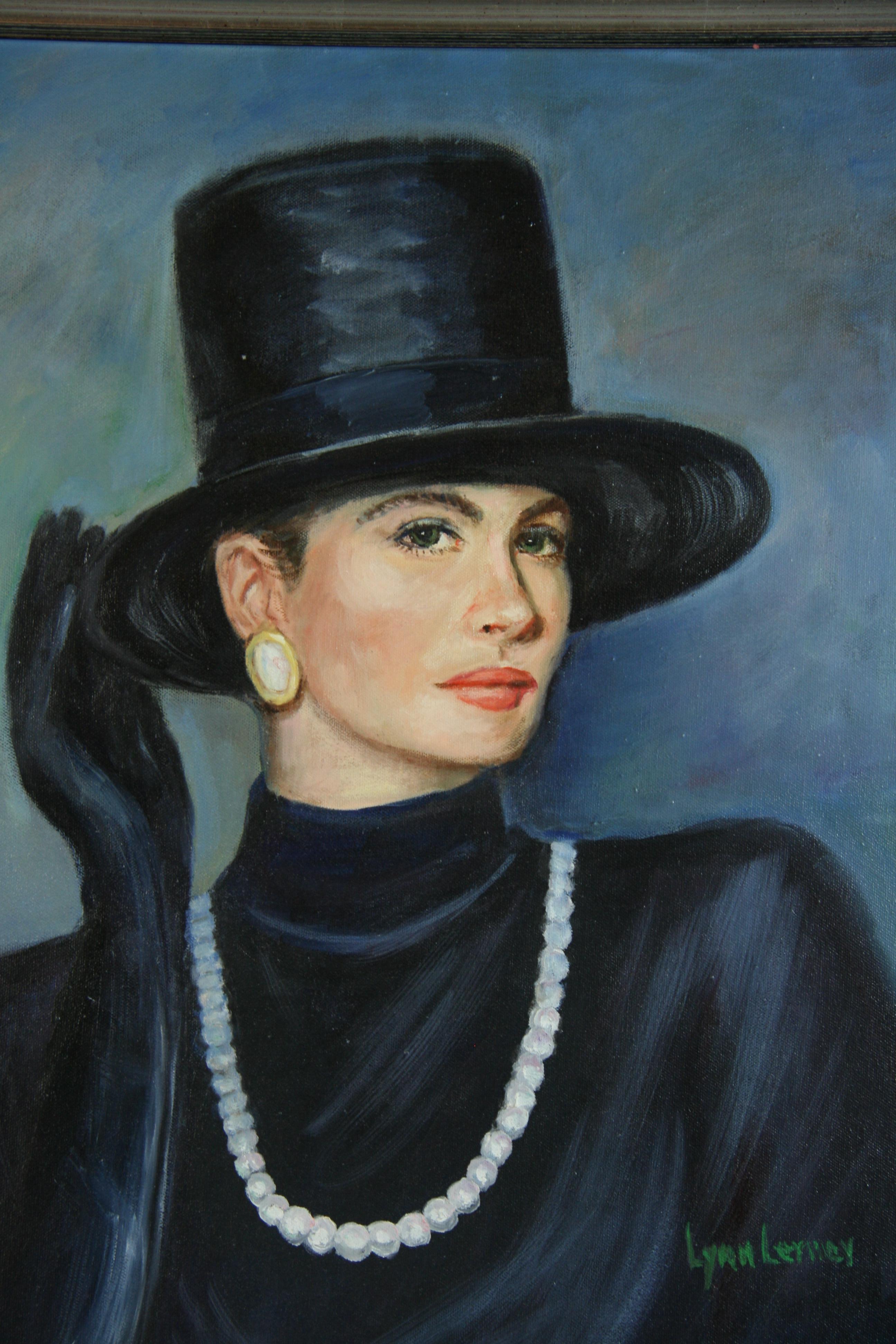5111 Dame mit Perlenkette von Lynn Lemay
Kundenspezifischer Holzrahmen
Bildgröße 23.5x19.5
