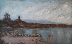 Vintage Lake landscape, Geneva